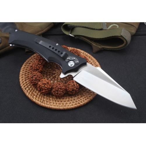 Snake Head Bearing Quick-Open Folding Knife with G10 Handle