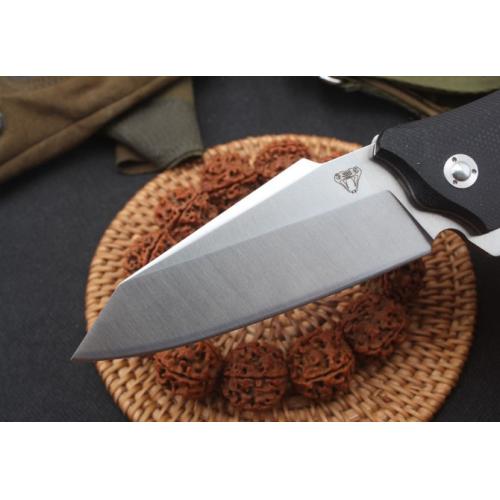 Snake Head Bearing Quick-Open Folding Knife with G10 Handle