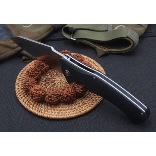 Snake Head Bearing Quick-Open Folding Knife with G10 Handle