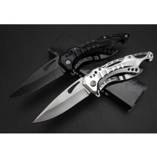 JL-077BK Quick-Open Folding Knife (Full Blade)