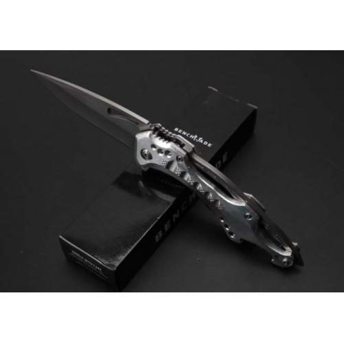 JL-077BK Quick-Open Folding Knife (Full Blade)