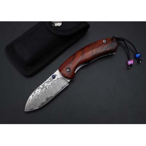 Thomas Damascus - Exotic Fish Folding Knife