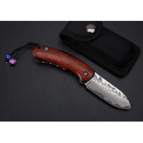Thomas Damascus - Exotic Fish Folding Knife