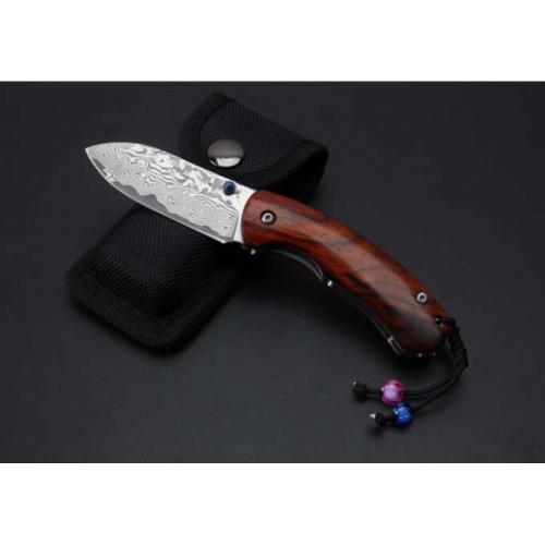 Thomas Damascus - Exotic Fish Folding Knife