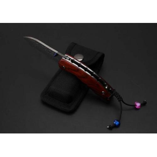 Thomas Damascus - Exotic Fish Folding Knife