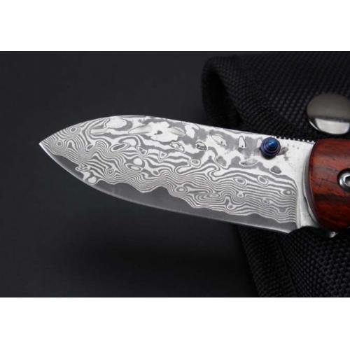 Thomas Damascus - Exotic Fish Folding Knife