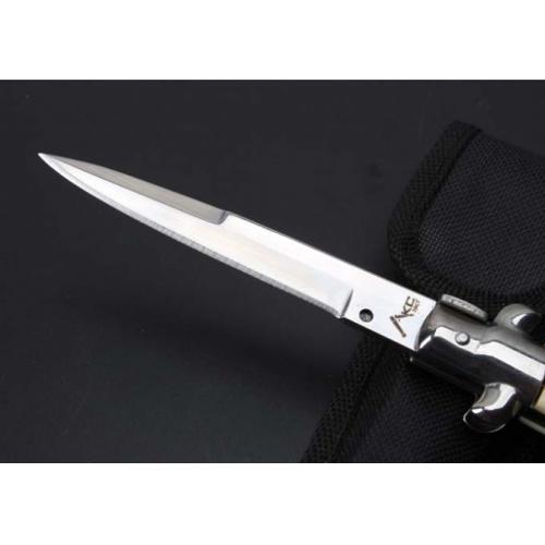 2016 New 9-Inch AKC Italian Stiletto Knife (Imitation Ivory Handle)