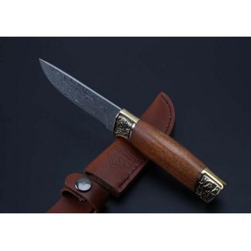 Damascus Bomber Hunting Knife