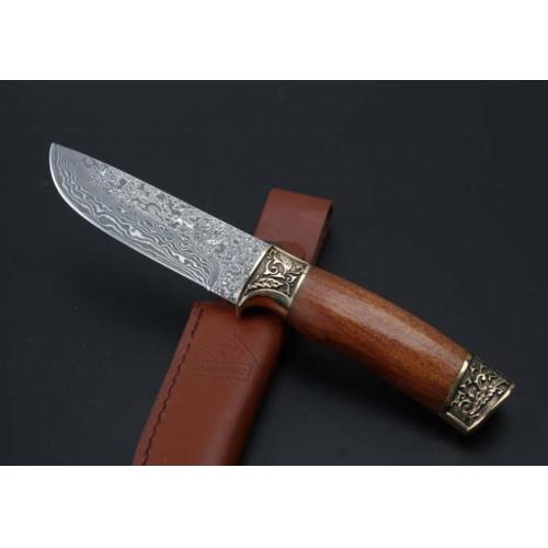 Damascus Bomber Hunting Knife