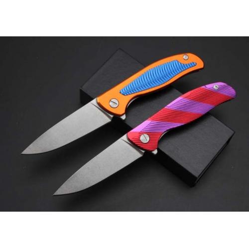 Bear Head 95 Aluminum Handle Folding Knife