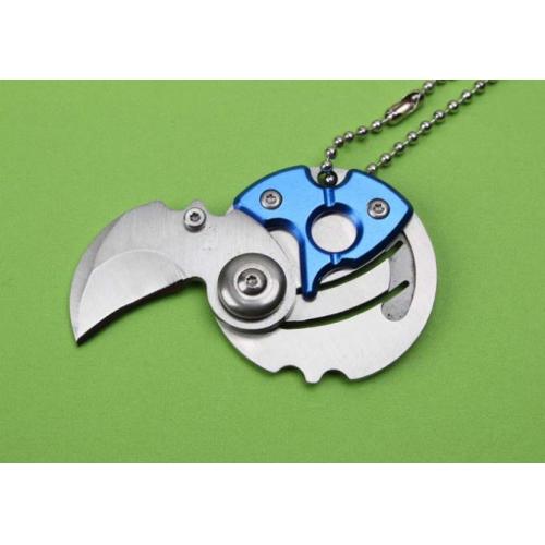 Coin-Sized Folding Knife (All-Aluminum Edition)