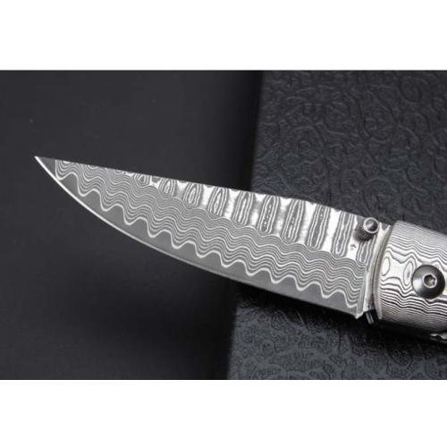Thomas Desert Ironwood Damascus Folding Knife