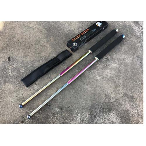 25-Inch Hard Chrome Rainbow Baton
