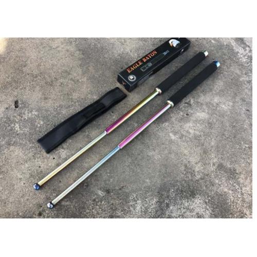 25-Inch Hard Chrome Rainbow Baton