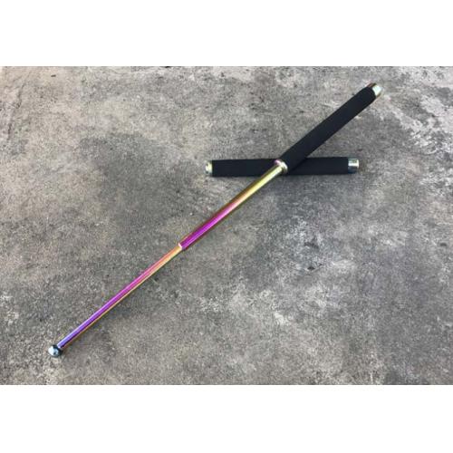 25-Inch Hard Chrome Rainbow Baton