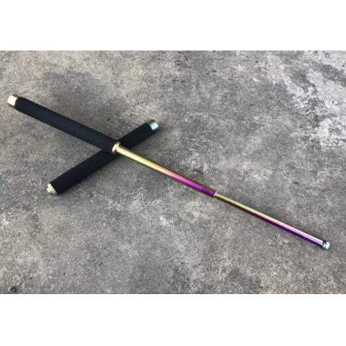 25-Inch Hard Chrome Rainbow Baton