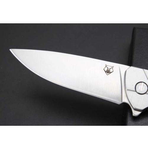 Bear Head Folding Knife with Steel Handle