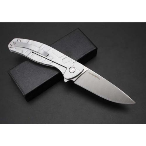 Bear Head Folding Knife with Steel Handle