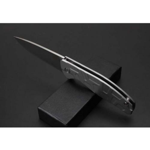 Bear Head Folding Knife with Steel Handle