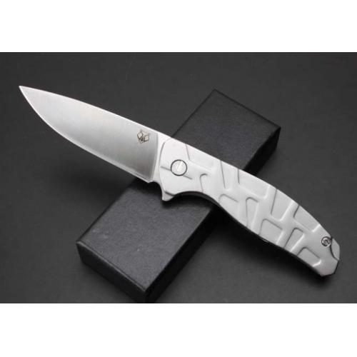 Bear Head Folding Knife with Steel Handle