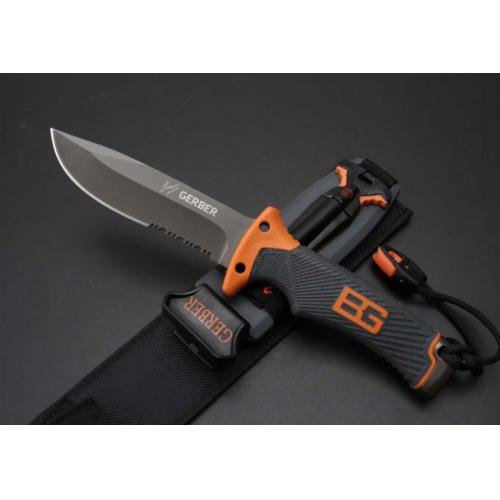 Gerber BG-1 Ultimate Survival Knife (Partially Serrated Blade)