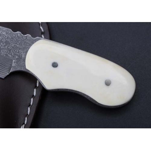Beast Bone Handle - Damascus Mini Dagger