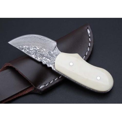 Beast Bone Handle - Damascus Mini Dagger