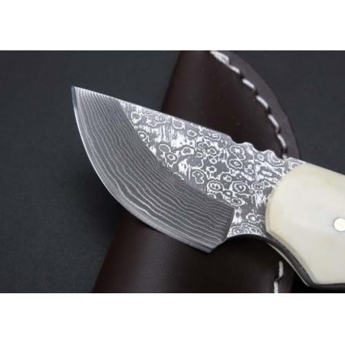 Beast Bone Handle - Damascus Mini Dagger