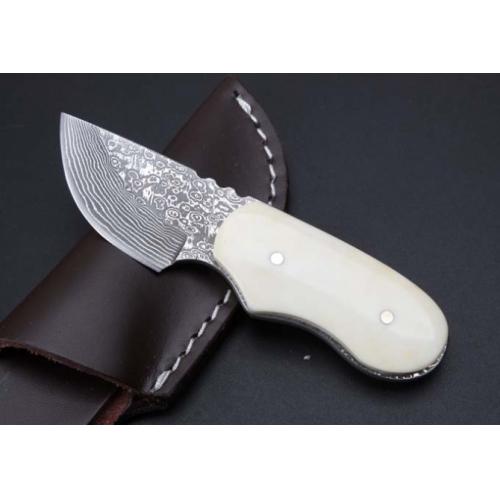 Beast Bone Handle - Damascus Mini Dagger