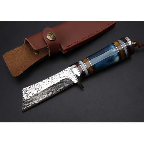 Hand-Forged Damascus Small Warrior Knife