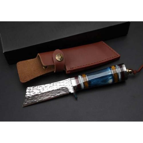 Hand-Forged Damascus Small Warrior Knife