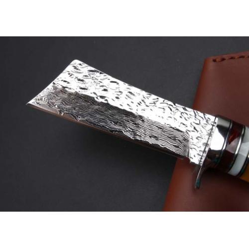 Hand-Forged Damascus Small Warrior Knife