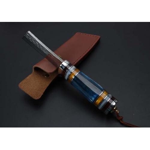 Hand-Forged Damascus Small Warrior Knife