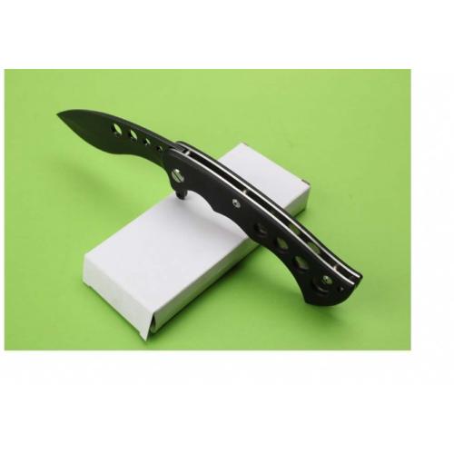 Dual-Bearing Quick-Open Folding Knife with Stonewashed Handle