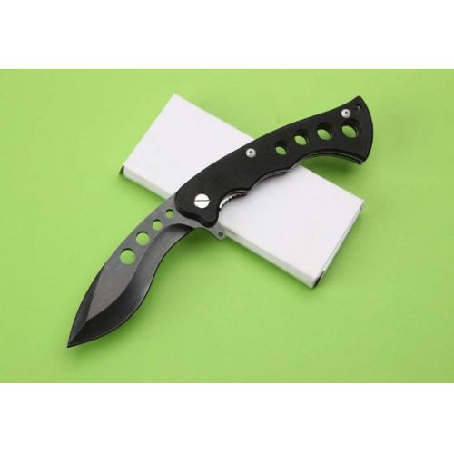 Dual-Bearing Quick-Open Folding Knife with Stonewashed Handle