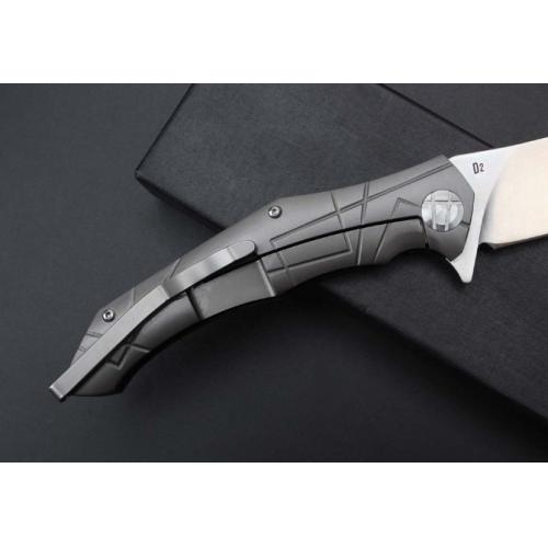 Asymmetric Bearing Quick-Open Folding Knife (D2 Steel)