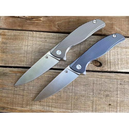 Icebreaker Titanium Handle Quick-Open Folding Knife (Bear Head Design)