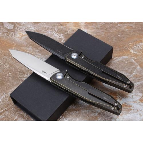 CH3004 Titanium AUS-8 Folding Knife