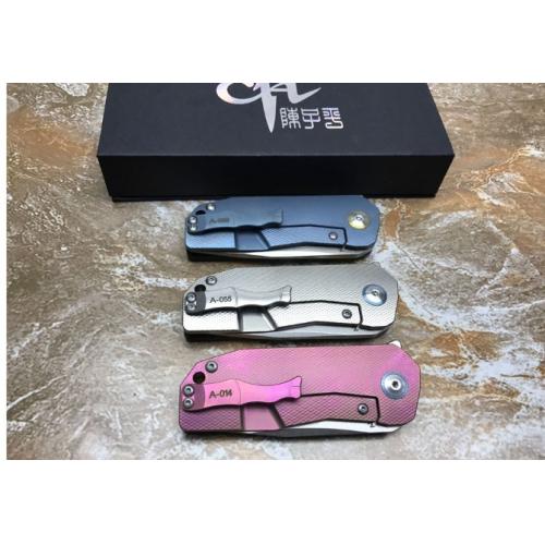 CH3005 Titanium AUS-8 Folding Knife