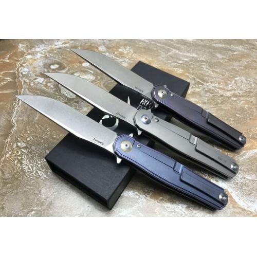 CH3505 Titanium S35VN Steel Folding Knife