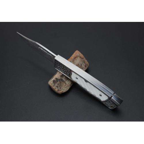 Solo Damascus Steel Folding Knife