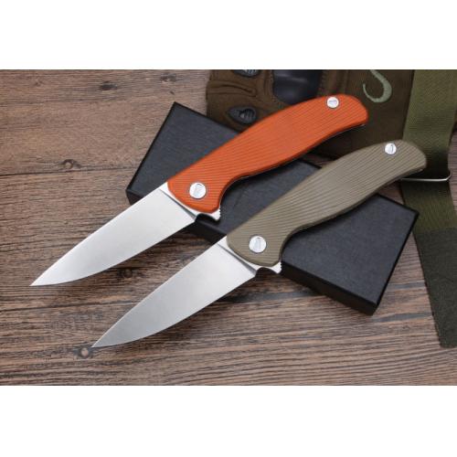 Bear Head Gen 2 Folding Knife (Steel Handle & G10)