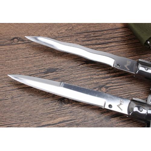 11-Inch Black Stiletto Spring-Assisted Knife