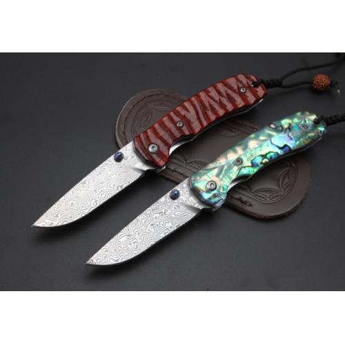 Ronin Damascus Folding Knife