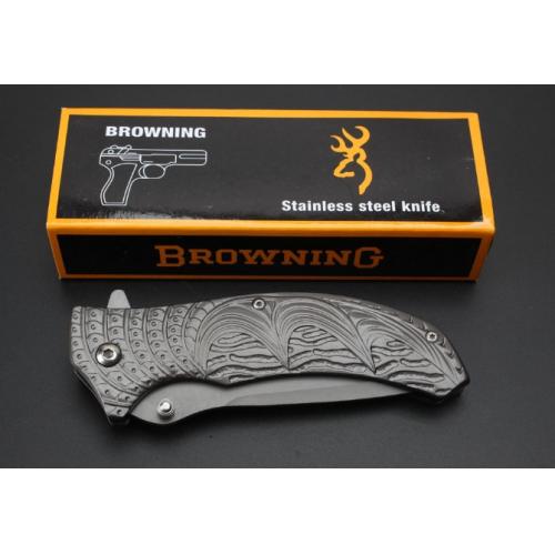 Browning Blue Moon Quick-Open Folding Knife (Gray Titanium Finish)