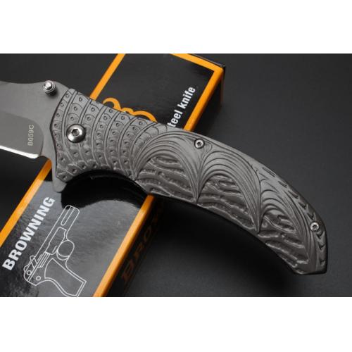 Browning Blue Moon Quick-Open Folding Knife (Gray Titanium Finish)
