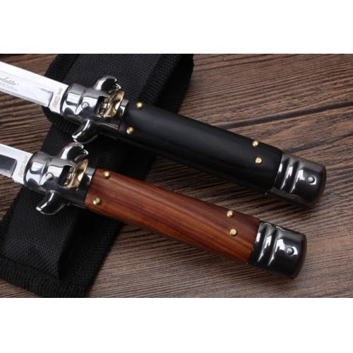 2017 9-Inch Italian AKC Classic Switchblade with Rosewood Handle