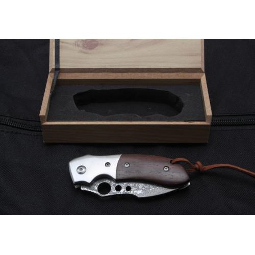 Falcon Damascus Steel Folding Knife