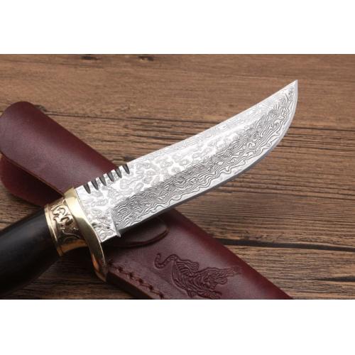 New Edition Damascus Steel Eagle Hunting Knife