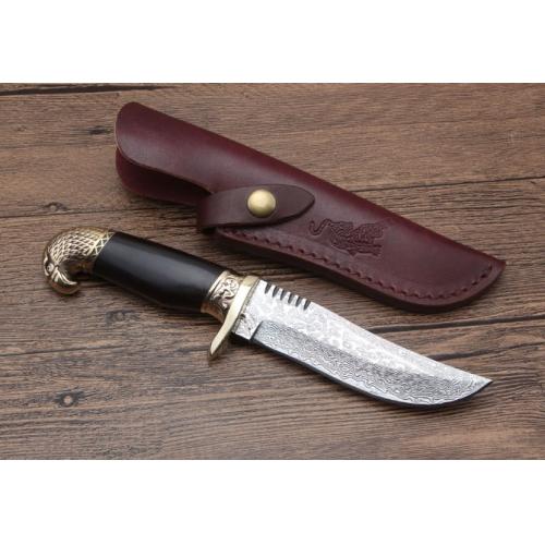 New Edition Damascus Steel Eagle Hunting Knife